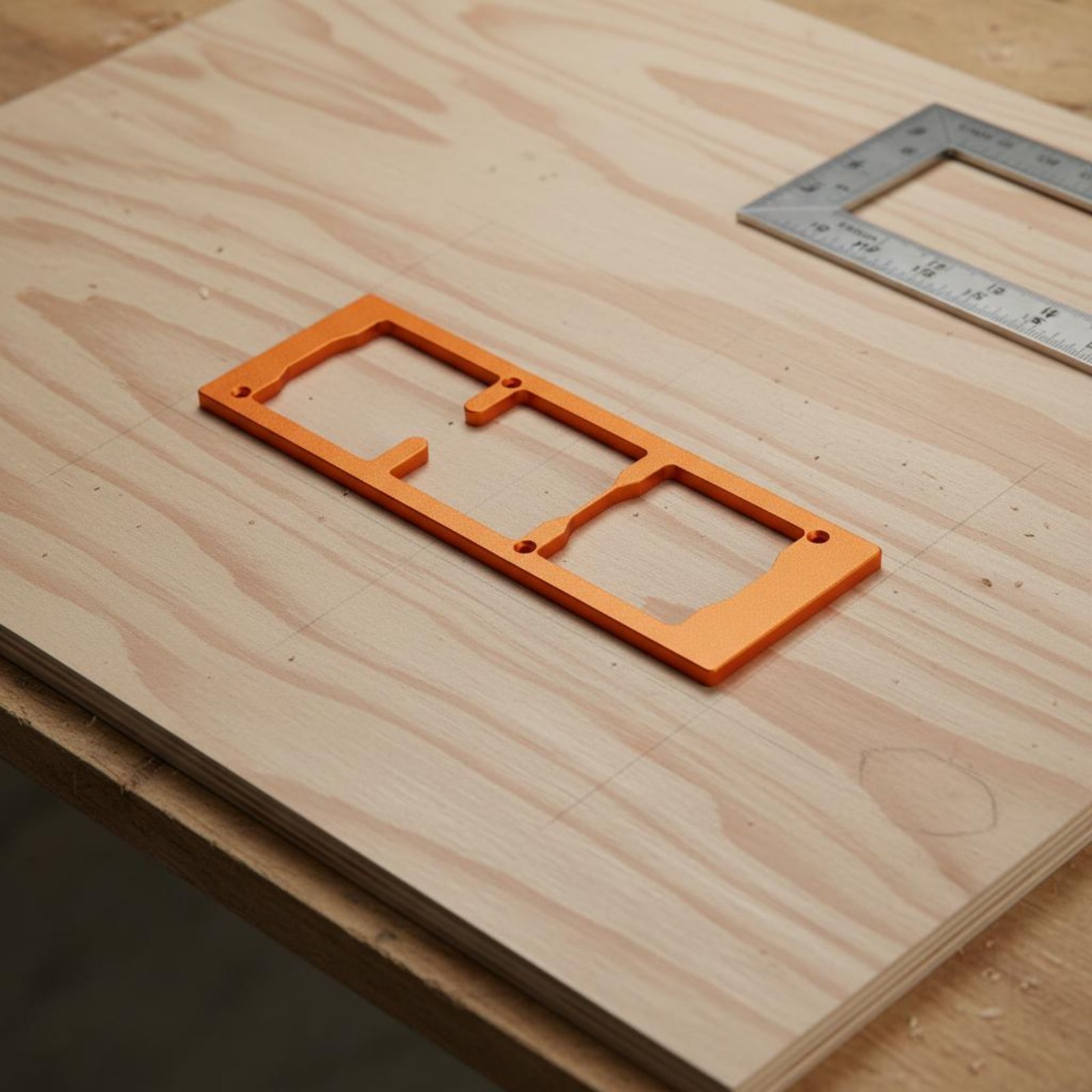 Woodworking Templates - 86 ボックスカットアウトジグ時間節約スイッチソケット開口部テンプレートアルミ合金スロッティングツール木工用 75 ミリメートル間隔