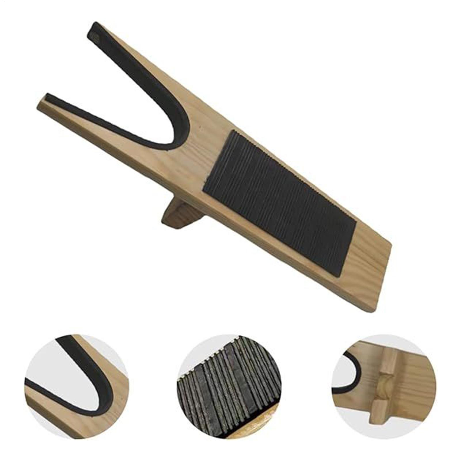Woodworking Shoes - ブーツプラー カウボーイブーツジャック 木製ブーツリムーバー 曲がらない安定した乗馬ブーツリムーバー ウェーダーと作業靴用ツール