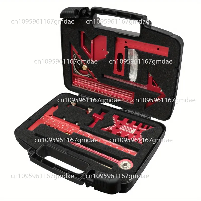 Woodworking Plans - 木工測定ツールキット 収納ボックス付き 10点セット プロジェクト計画レイアウト プランク接合補助キット