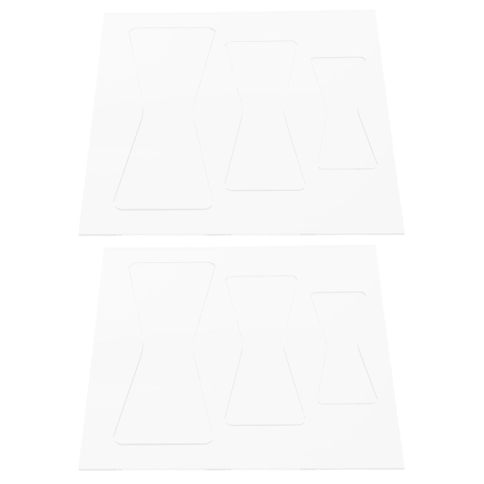 Woodworking Templates - 2個入りアクリル木工テンプレートセット クリアバタフライボウタイルータージグ装飾インレイステンシル 木製ルーターレターテンプレート