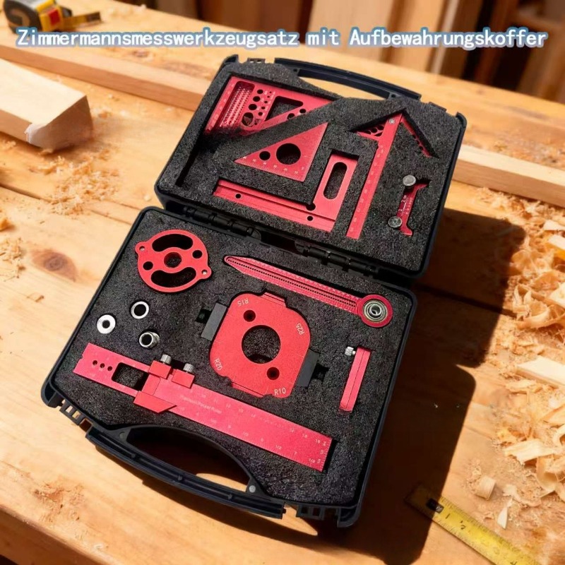 Woodworking Plans - 木工測定ツールキット 収納ボックス付き プロジェクト計画レイアウト用板接合補助キット