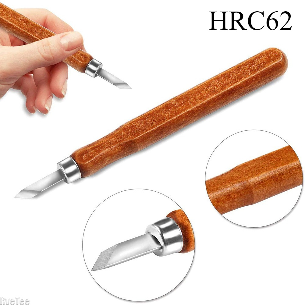 Woodworking Knives - 12 個 SK2 木工彫刻ツールセット バッグ付き砥石 HRC62