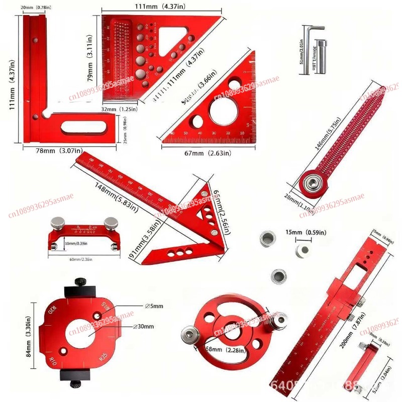 木工測定ツールキット（収納ケース付き）-ボード接合レイアウト - Woodworking Plans のレビューと価格