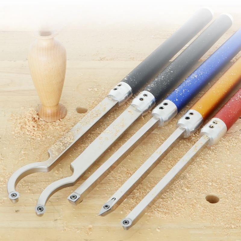 木工旋盤用ツール、中空彫刻刀、掘削刀、シミターナイフ、角柄木 - Woodworking Knives のレビューと価格