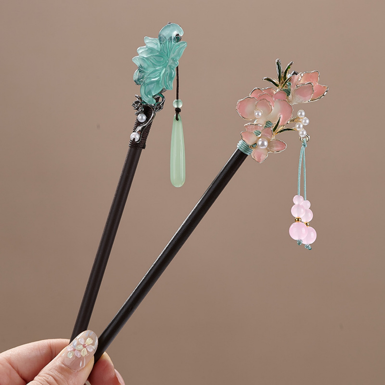 ヴィンテージフラワーヘアピン女性のためのエレガントな木製花ヘ - Woodworking Women のレビューと価格