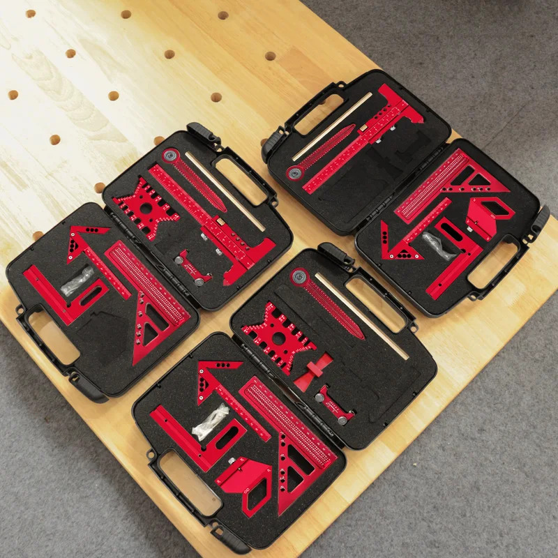木工用アルミ製直角定規キット（ボックス付き）精密大工用クイッ - Woodworking Plans のレビューと価格