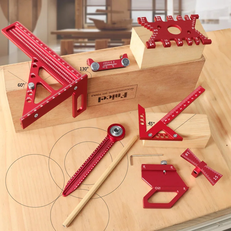 木工用アルミ製直角定規キット（ボックス付き）精密大工用クイッ - Woodworking Plans のレビューと価格