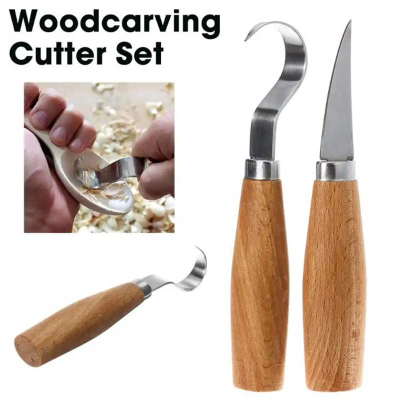 木彫りナイフ チゼルフックナイフ 彫刻ツール 人間工学に基づ - Woodworking Knives のレビューと価格
