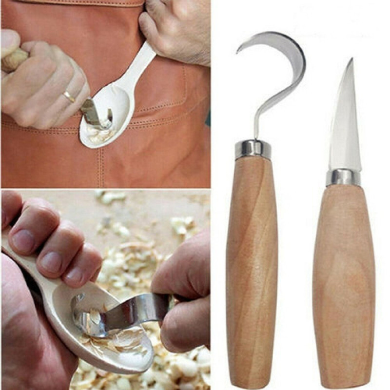 木彫りナイフ チゼルフックナイフ 彫刻ツール 人間工学に基づ - Woodworking Knives のレビューと価格