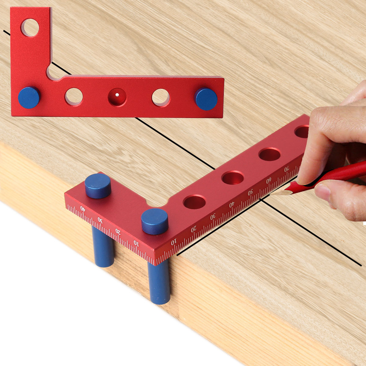 木工用セルフセンタリングスクライビングツール 90度精密スク - Woodworking Women のレビューと価格