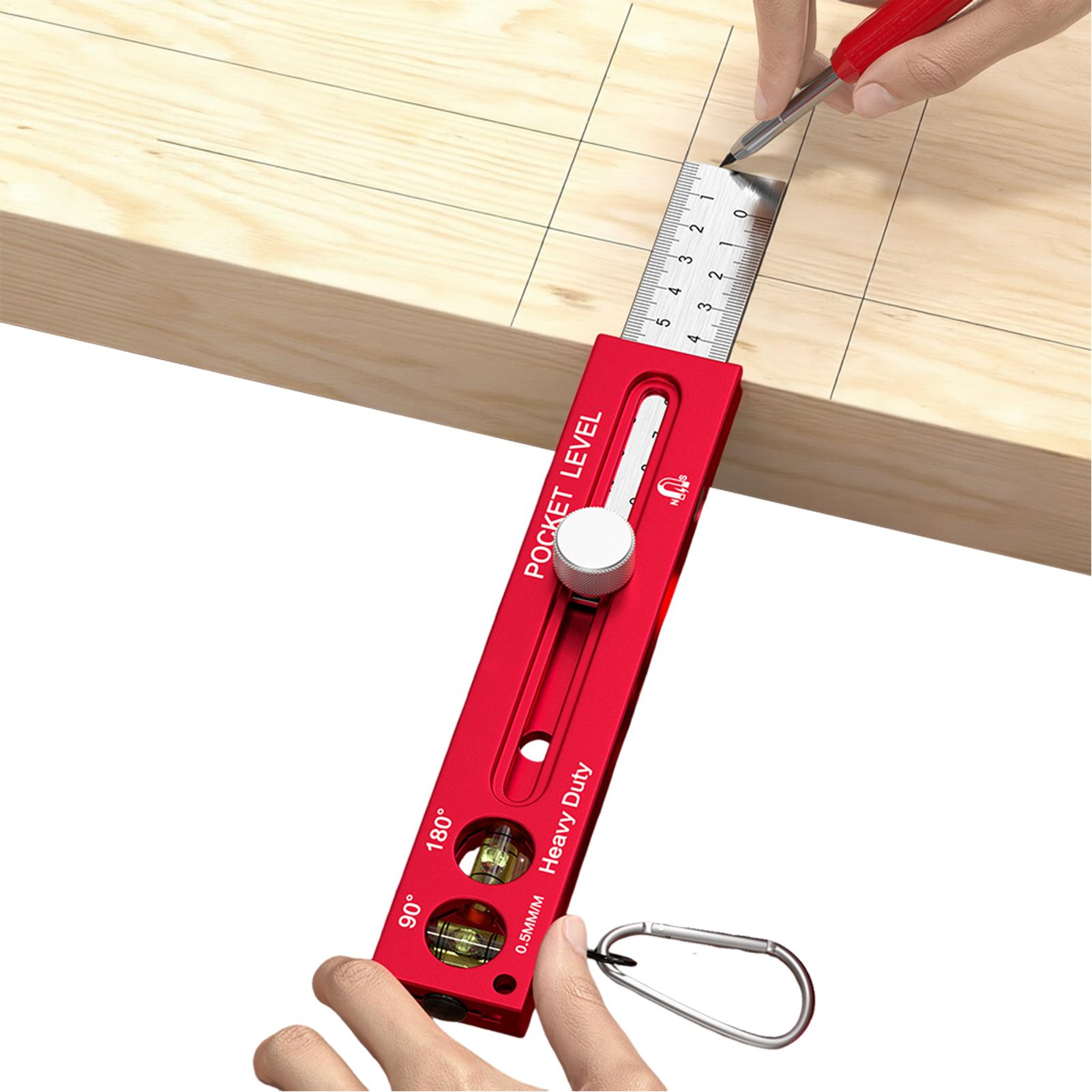 木工測定ツール 磁気水平テンプレート 大工用定規 メートル法 - Woodworking Templates のレビューと価格