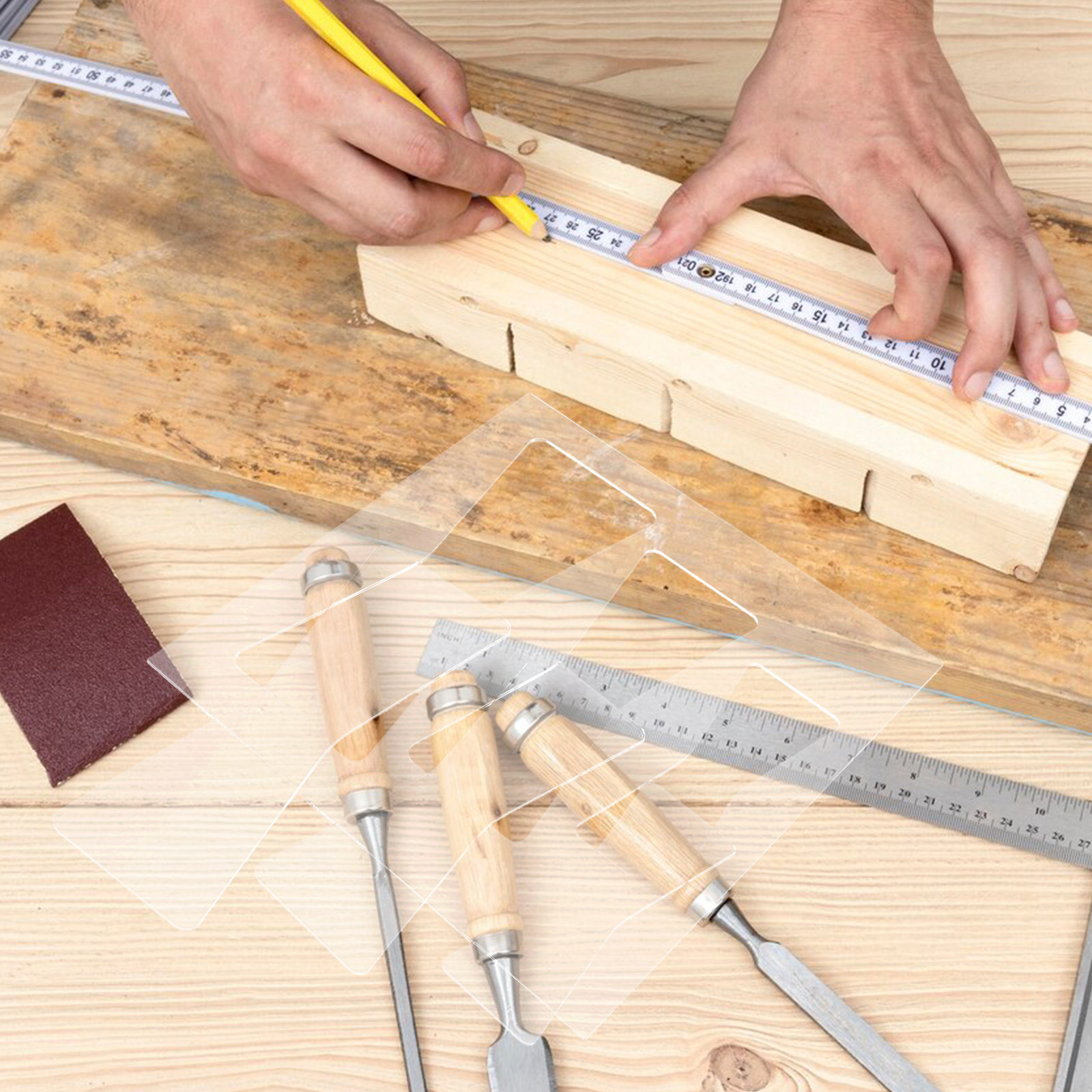 2個入りアクリル木工テンプレートセット クリアバタフライボウ - Woodworking Templates のレビューと価格