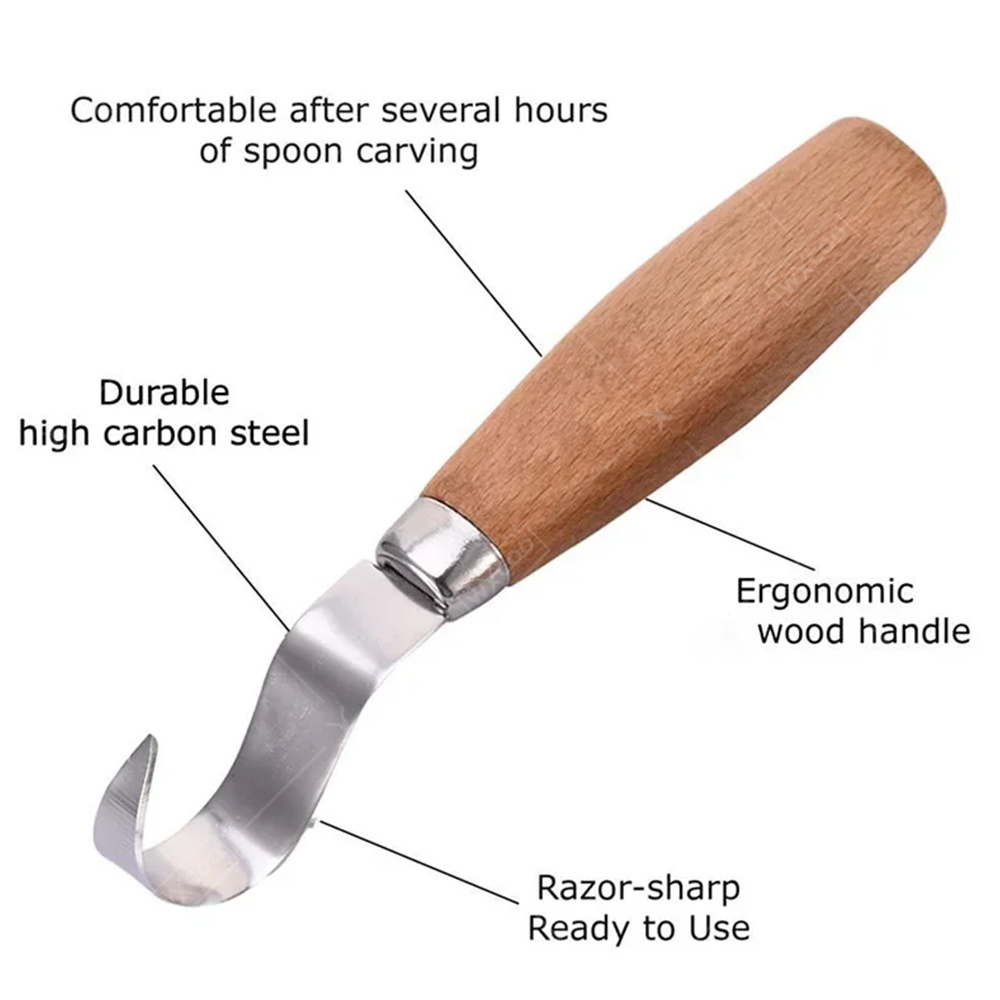 WXCOO 人間工学に基づいた木彫りフックチゼルナイフ 曲線 - Woodworking Knives のレビューと価格
